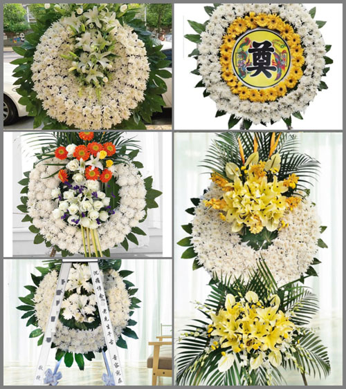 山西忻州五台县沟南乡黄土坡村花圈速递